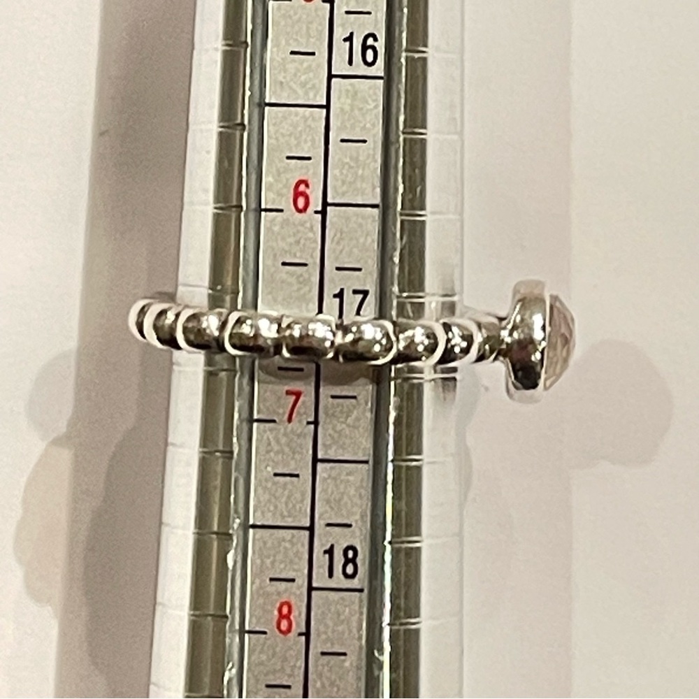 Pandora Moonstone Stackable Bubble Ring Sterling … - image 5